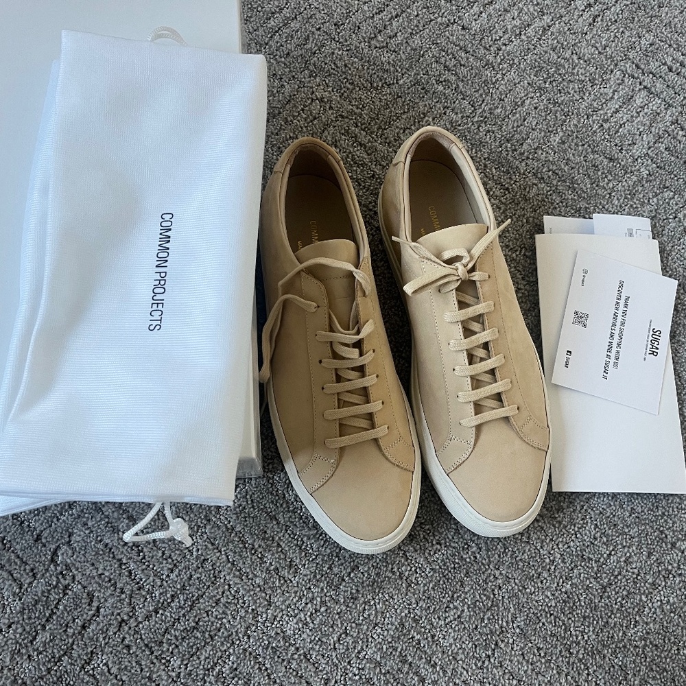 Common Projects Low NUBUCK OFFWHITE -NWT